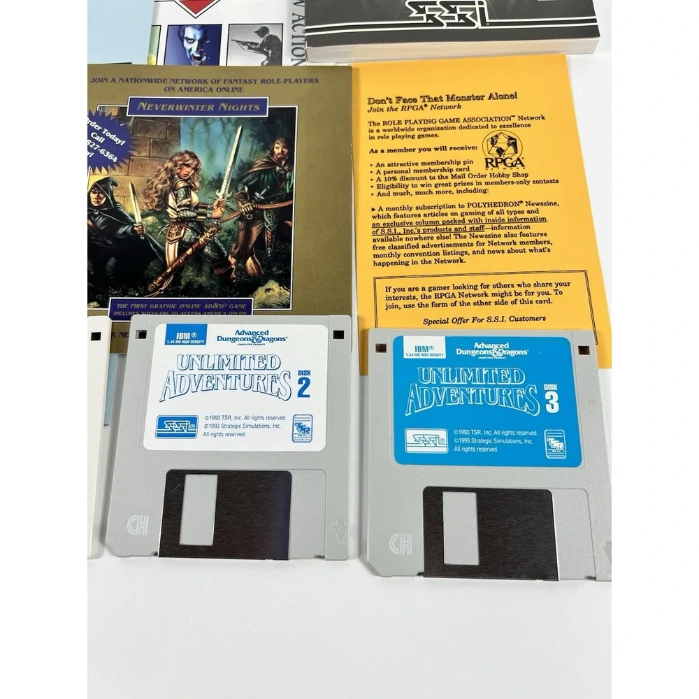 Advanced Dungeons & Dragons Unlimited Adventures BIG BOX & Dragons Of Flame 3.5